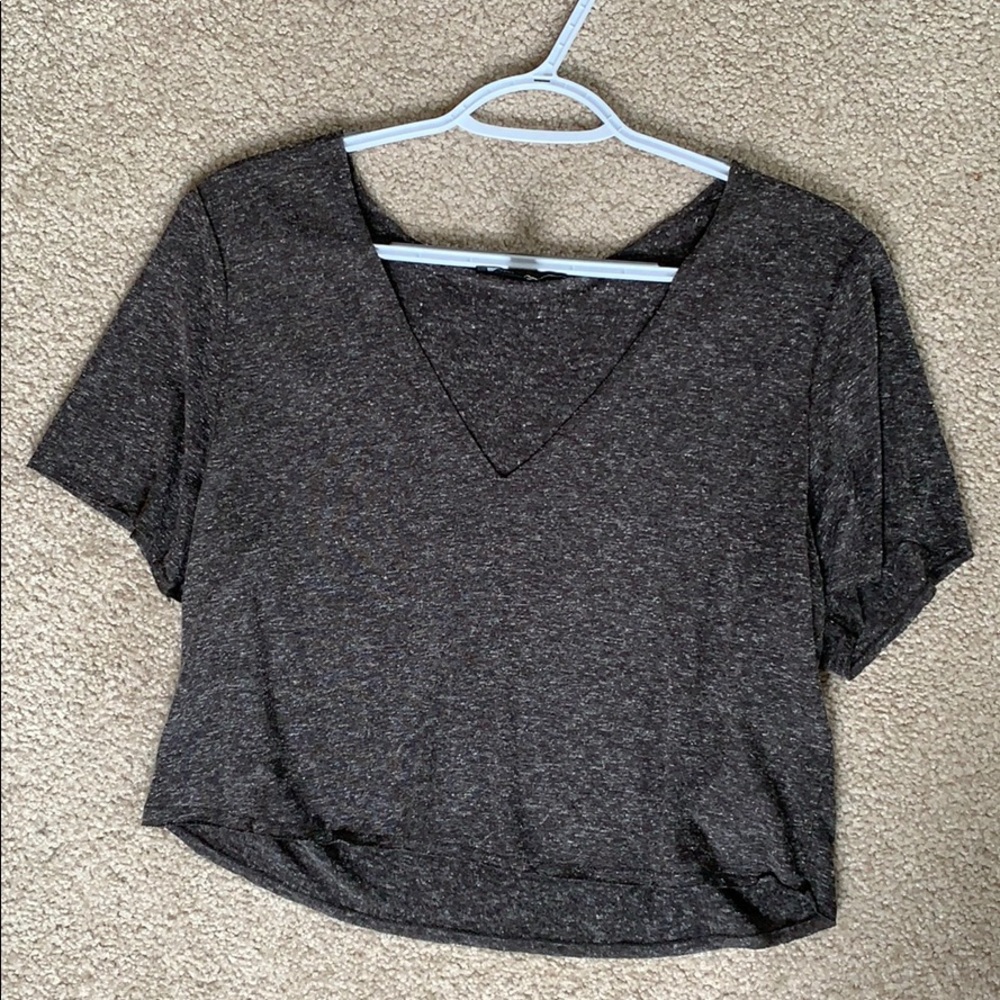 Grey Short Sleeve, Cropped - Picture 2 of 2